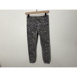 ATHLETA Elation Textured 7/8 Leggings High Rise Size Small Cheetah